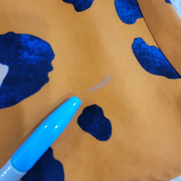 Philip Lim Leopard Print Skirt in Gold-orange and Blue Size 2 Mini Flare - Picture 10 of 14